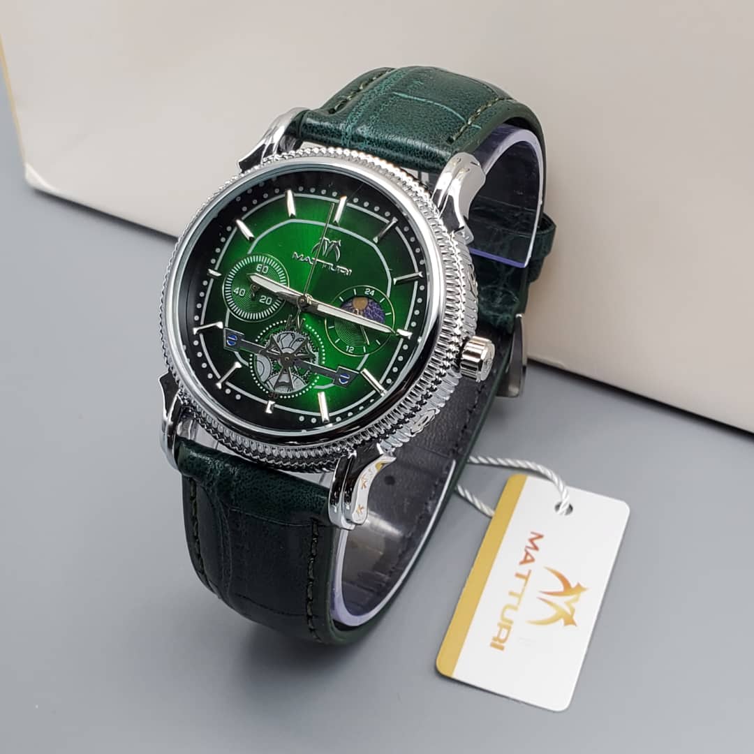Matturi Chronograph Leather Watch