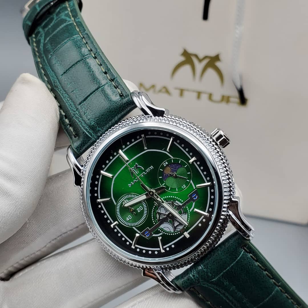 Matturi Chronograph Leather Watch