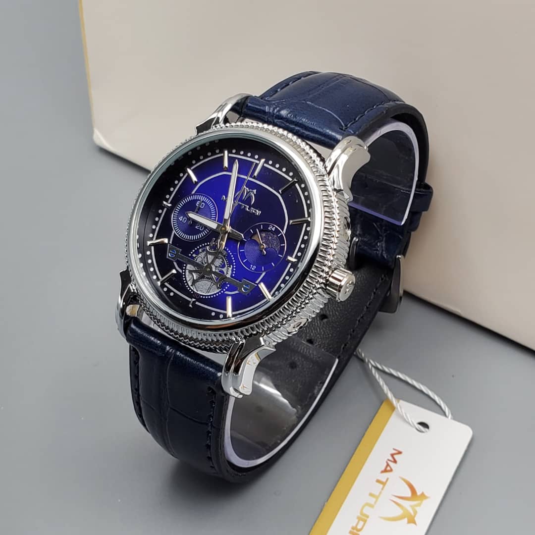 Matturi Chronograph Leather Watch