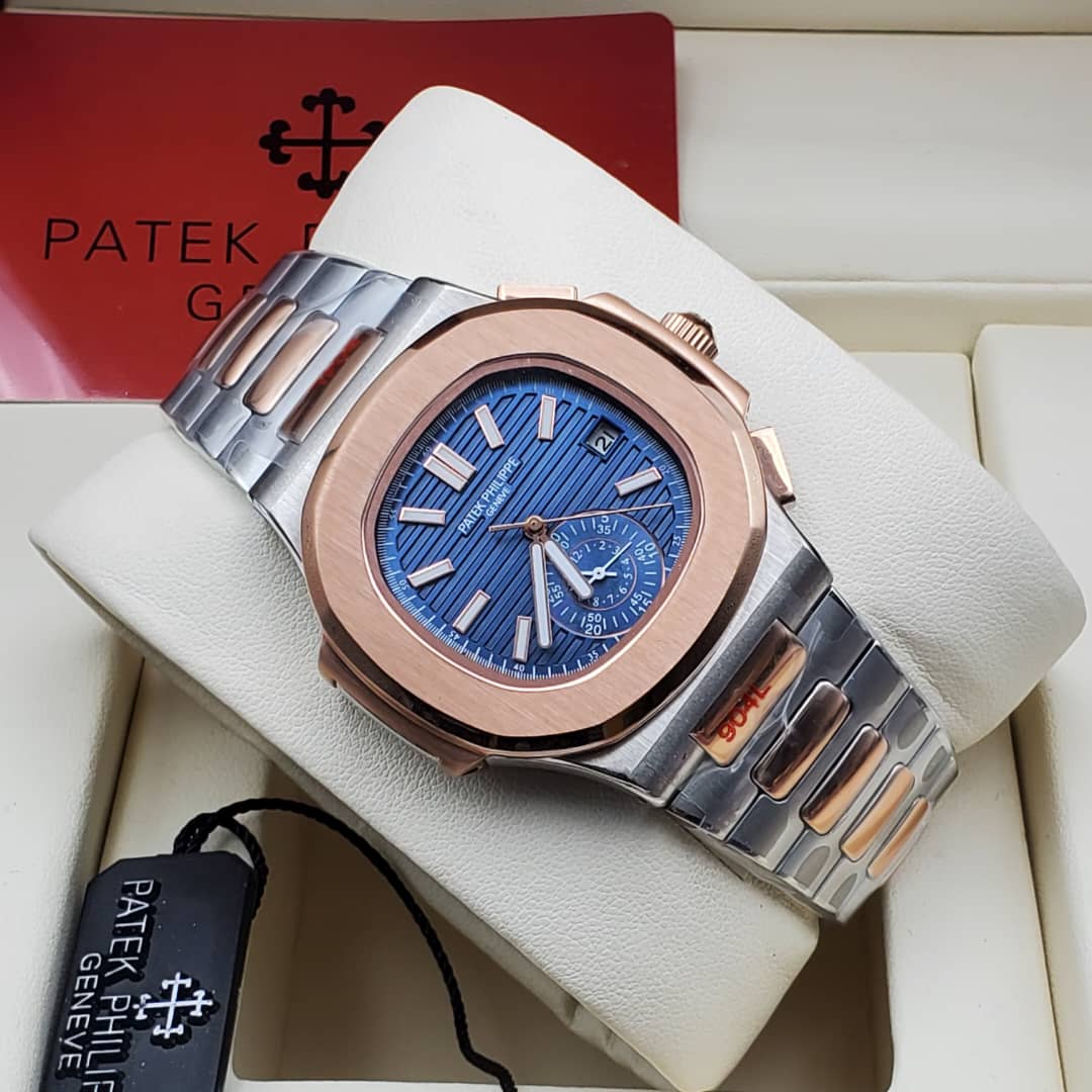 Patek Philippe Two-Tone Blue Dial Watch