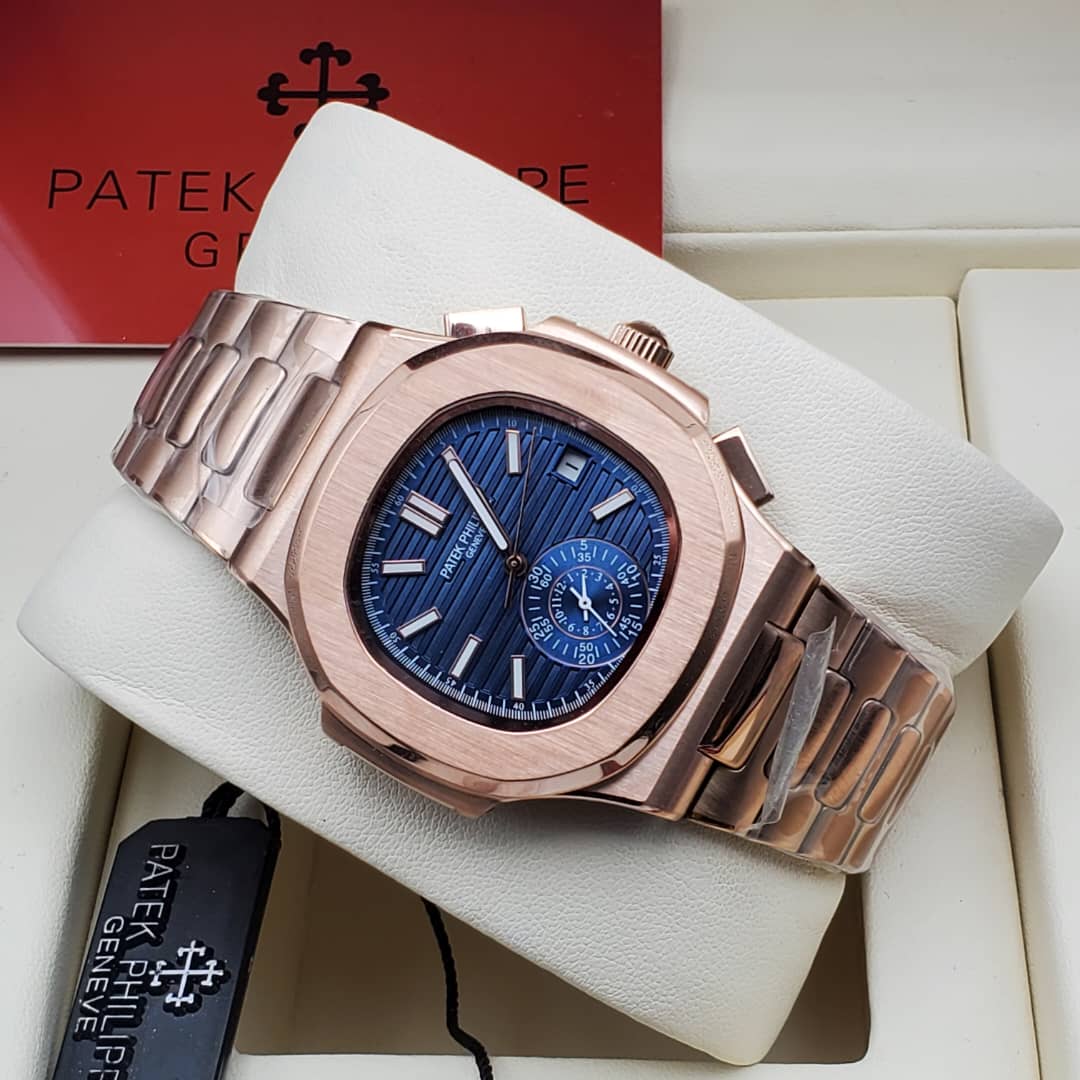 Patek Philippe Two-Tone Blue Dial Watch