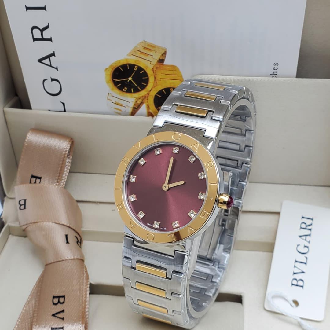 Bvlgari Style Stainless Steel Luxury Watch