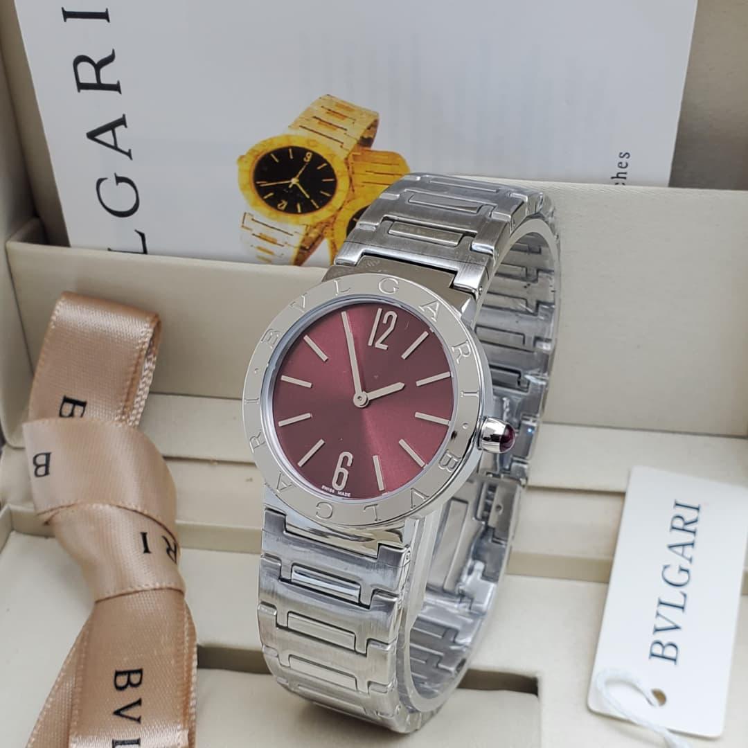 Bvlgari Style Stainless Steel Luxury Watch