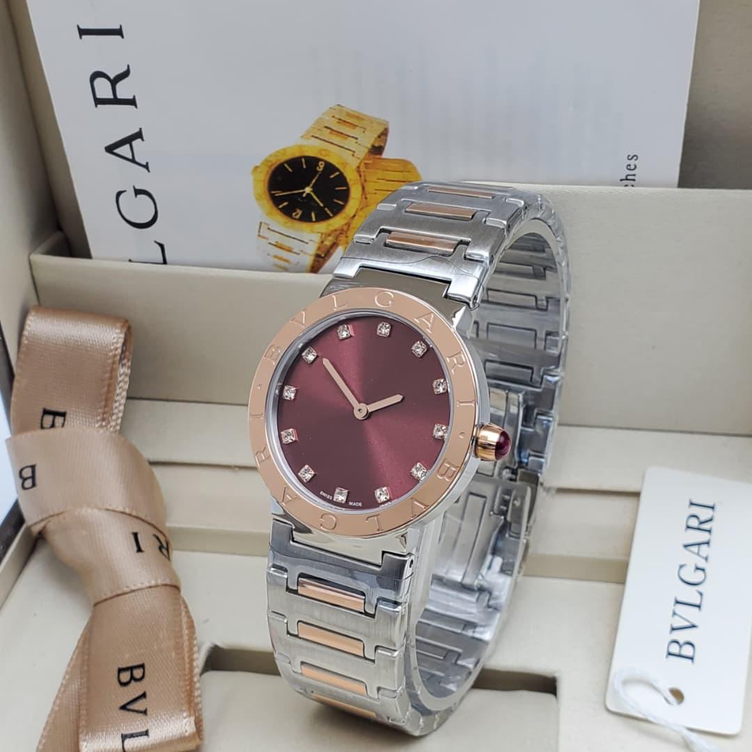 Bvlgari Style Stainless Steel Luxury Watch