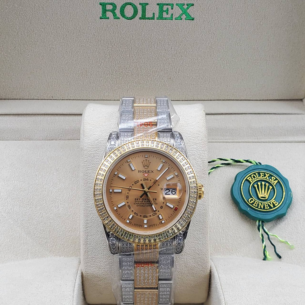 Luxury Iced Presidential Diamond Watch – Full Ice Roman Dial (41MM)