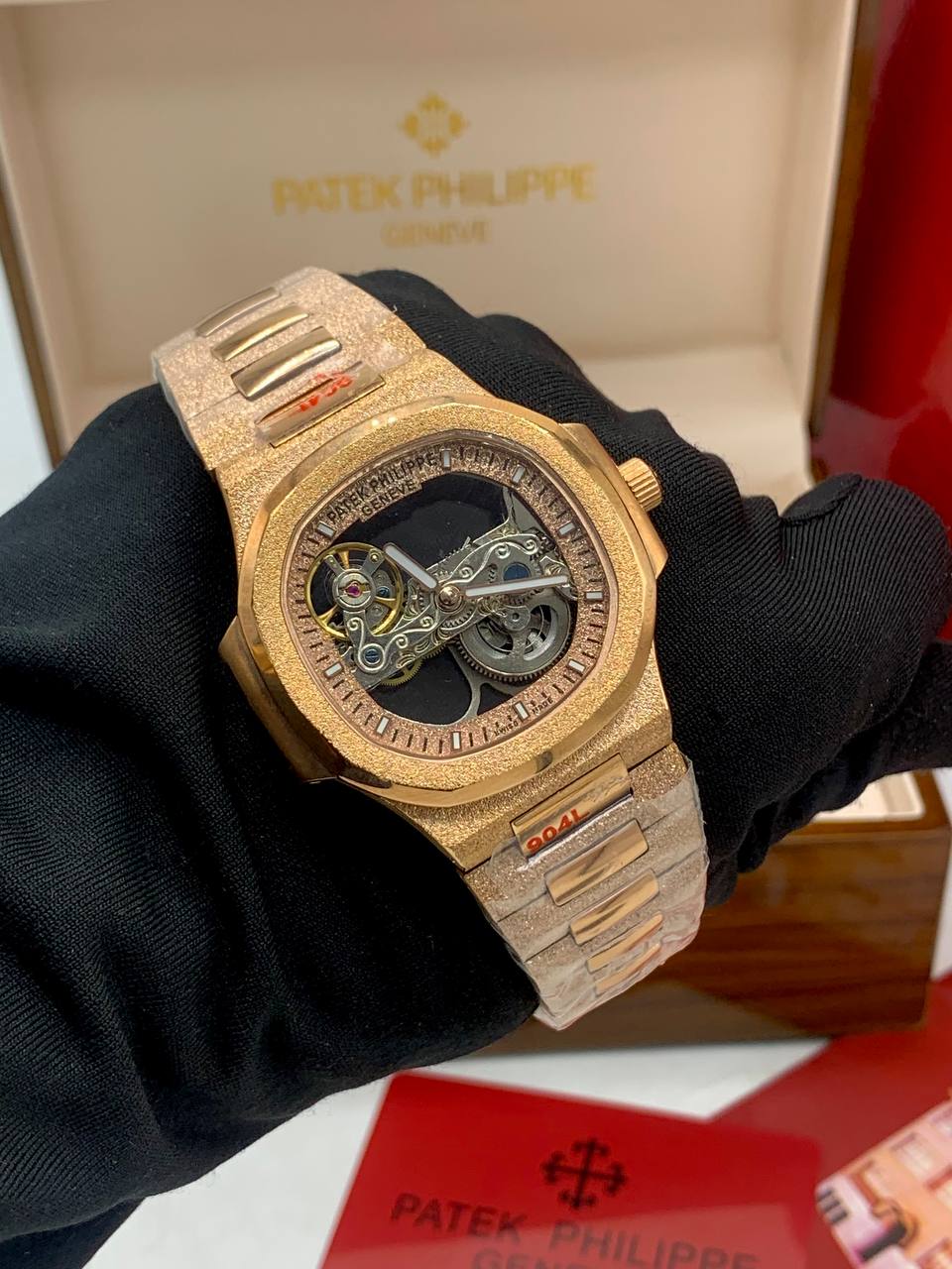 Patek Philippe Nautilus Skeleton – Rose Gold Iced Edition