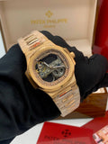 Patek Philippe Nautilus Skeleton – Rose Gold Iced Edition