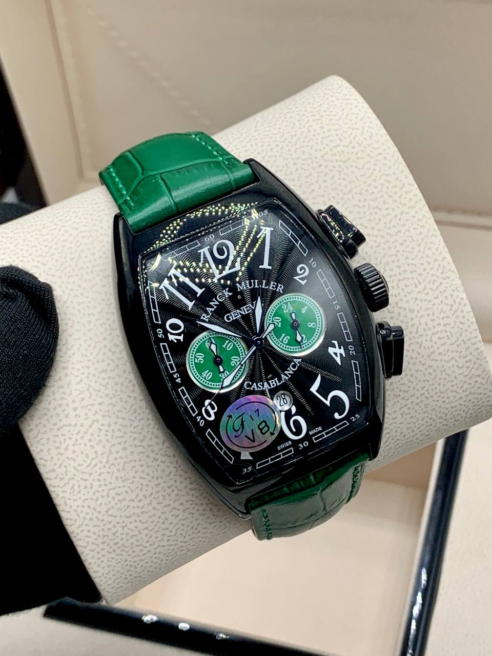 Franck Muller Casablanca Green Strap Watch