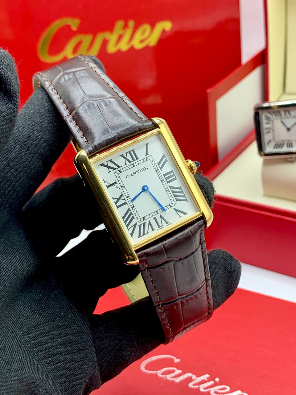 Cartier Tank Leather Watch