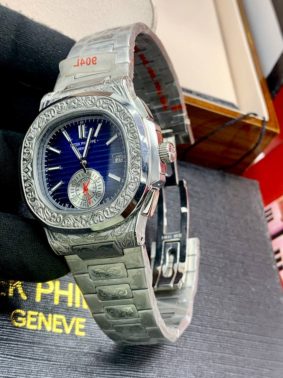 Patek Philippe Engraved Chronograph Watch