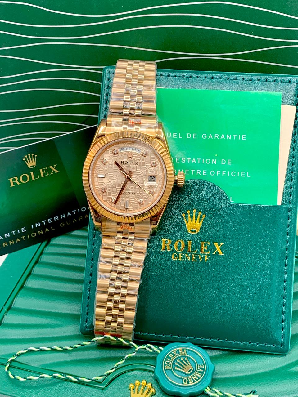 Rolex Datejust Pattern Dial Watch