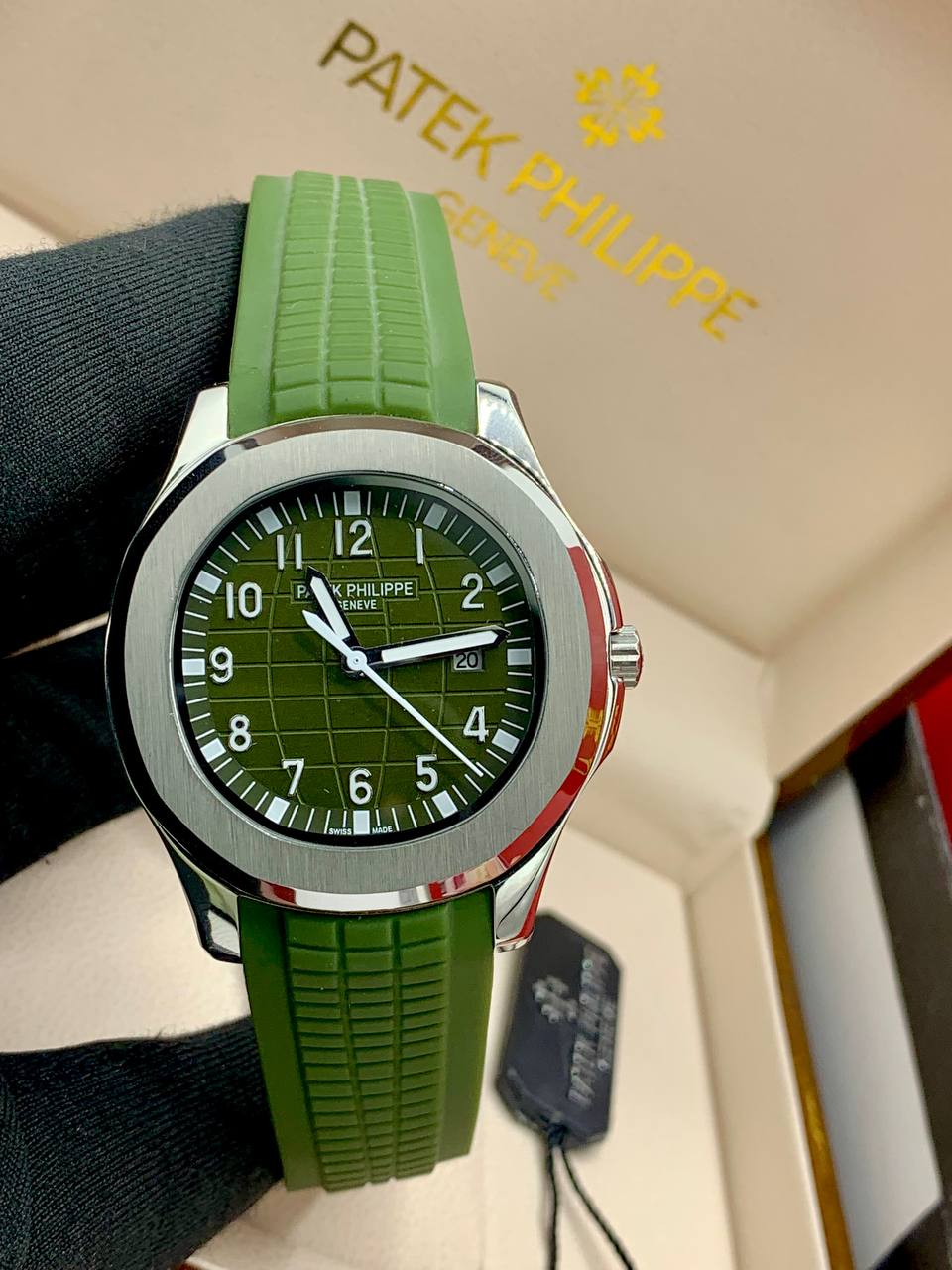 Patek Philippe Green Strap Watch