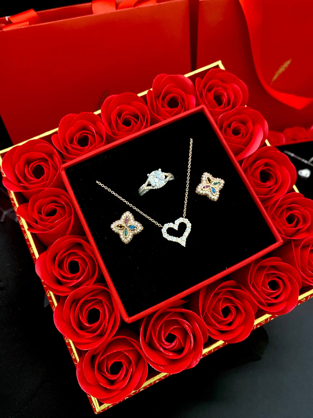 VVS Moissanite Diamond Jewelry Set