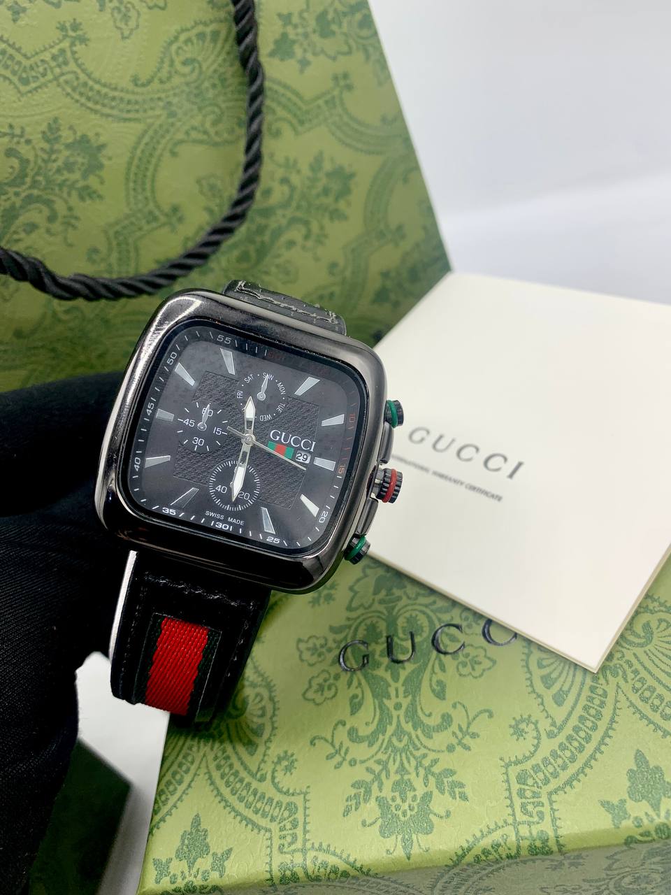 Gucci Square Dial Sport Watch