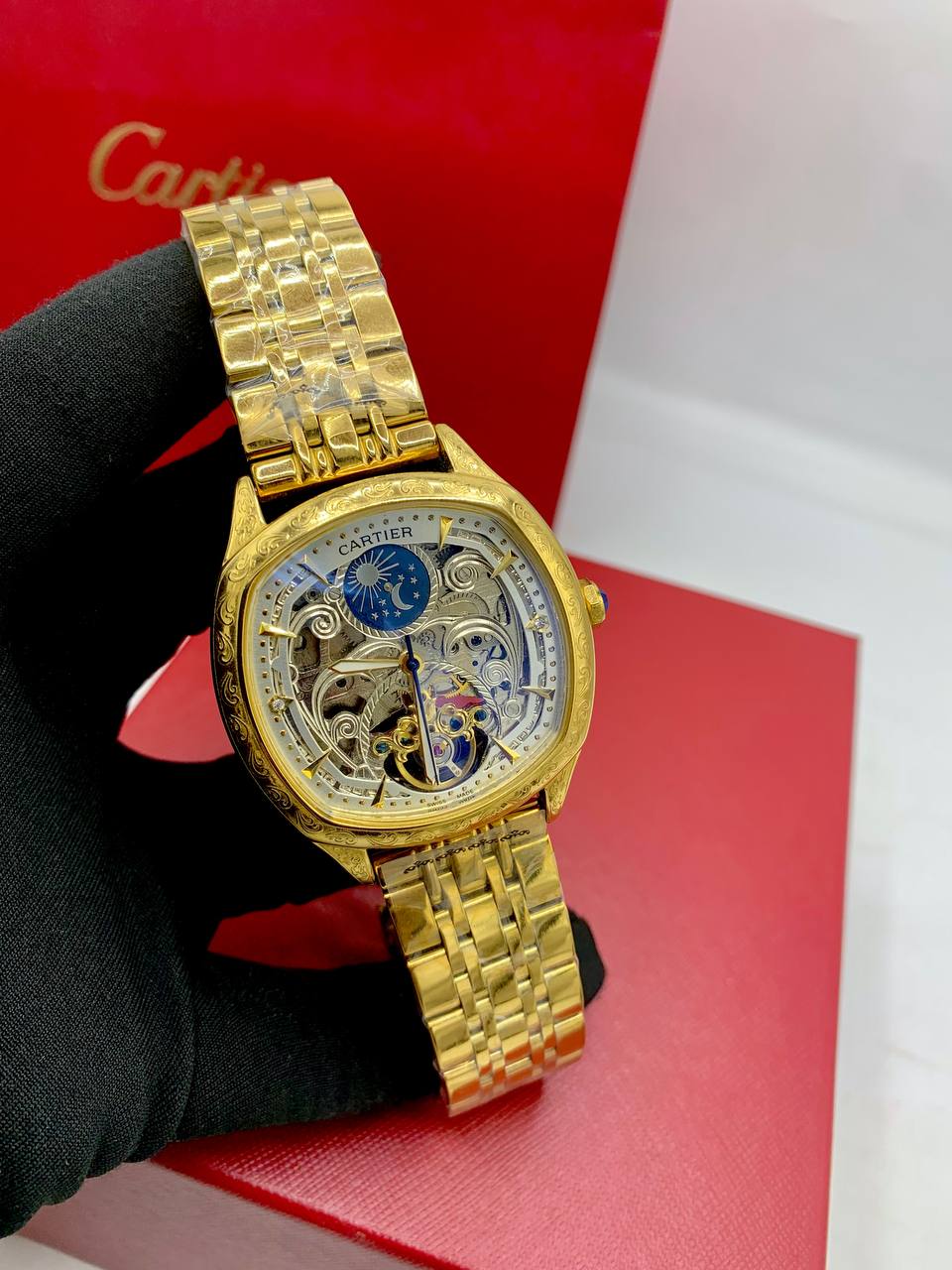 Cartier Skeleton Moonphase Watch