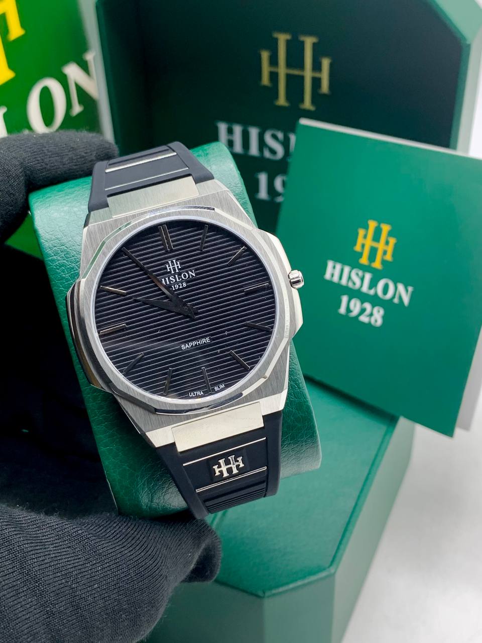 Hislon Black Dial Watch