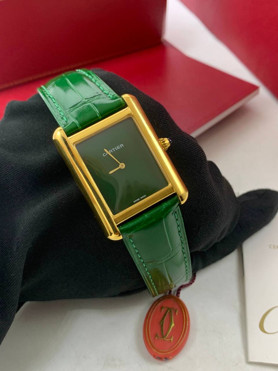 Cartier Tank Leather Strap Watch