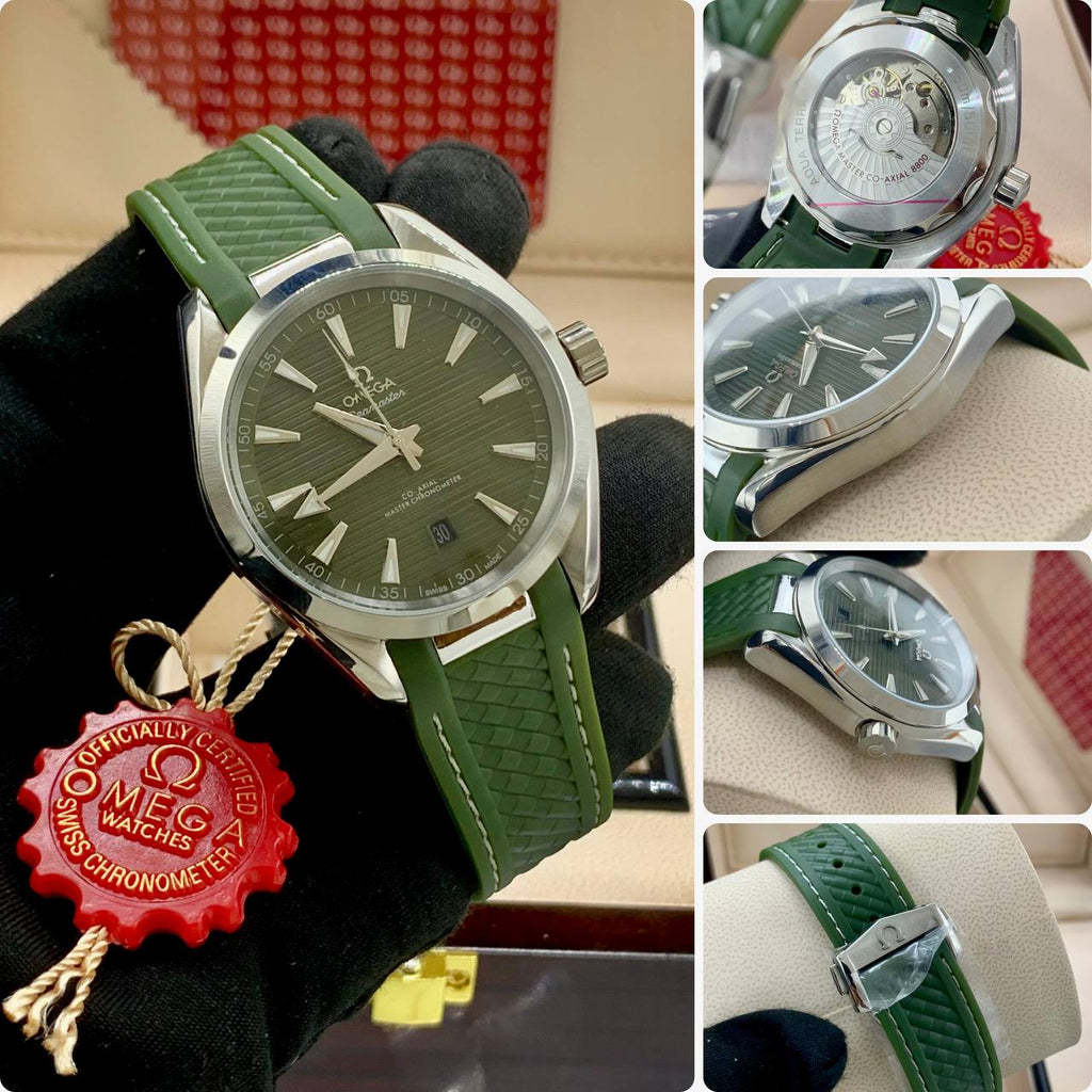 Omega Seamaster Style Rubber Strap Watch