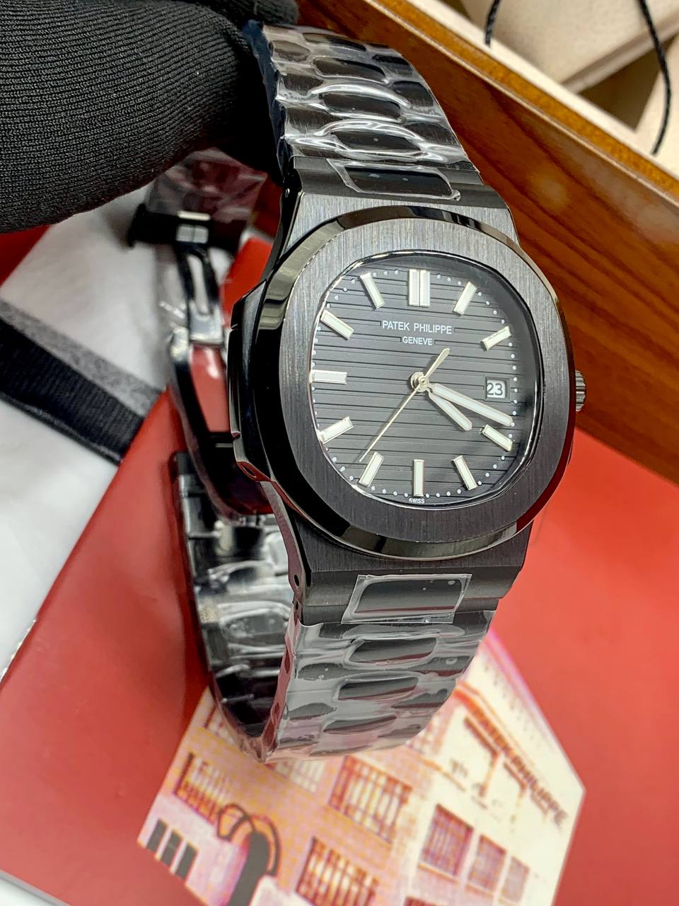 Patek Philippe Nautilus Grey Dial Stainless Steel Watch