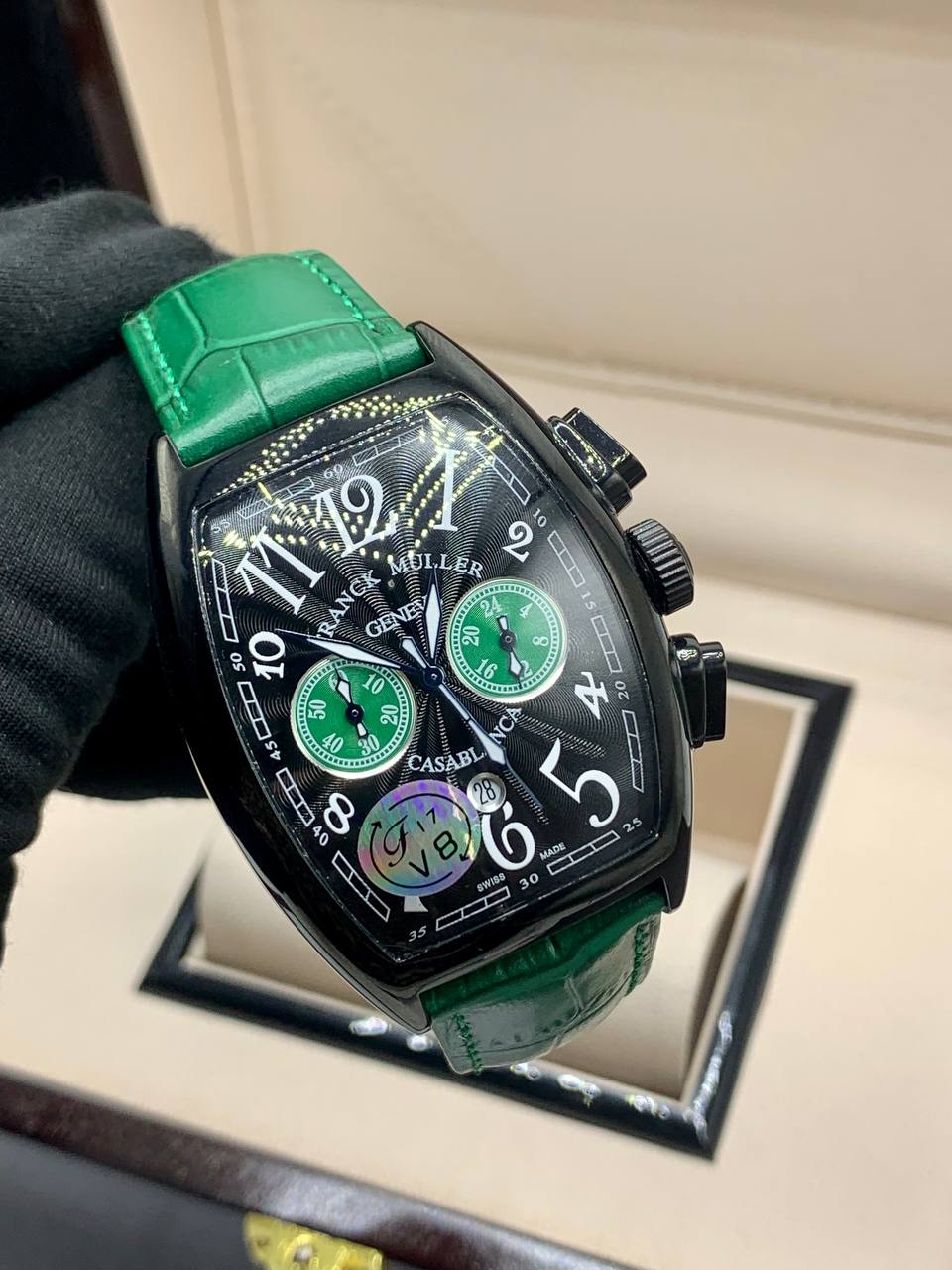 Franck Muller Casablanca Green Strap Watch