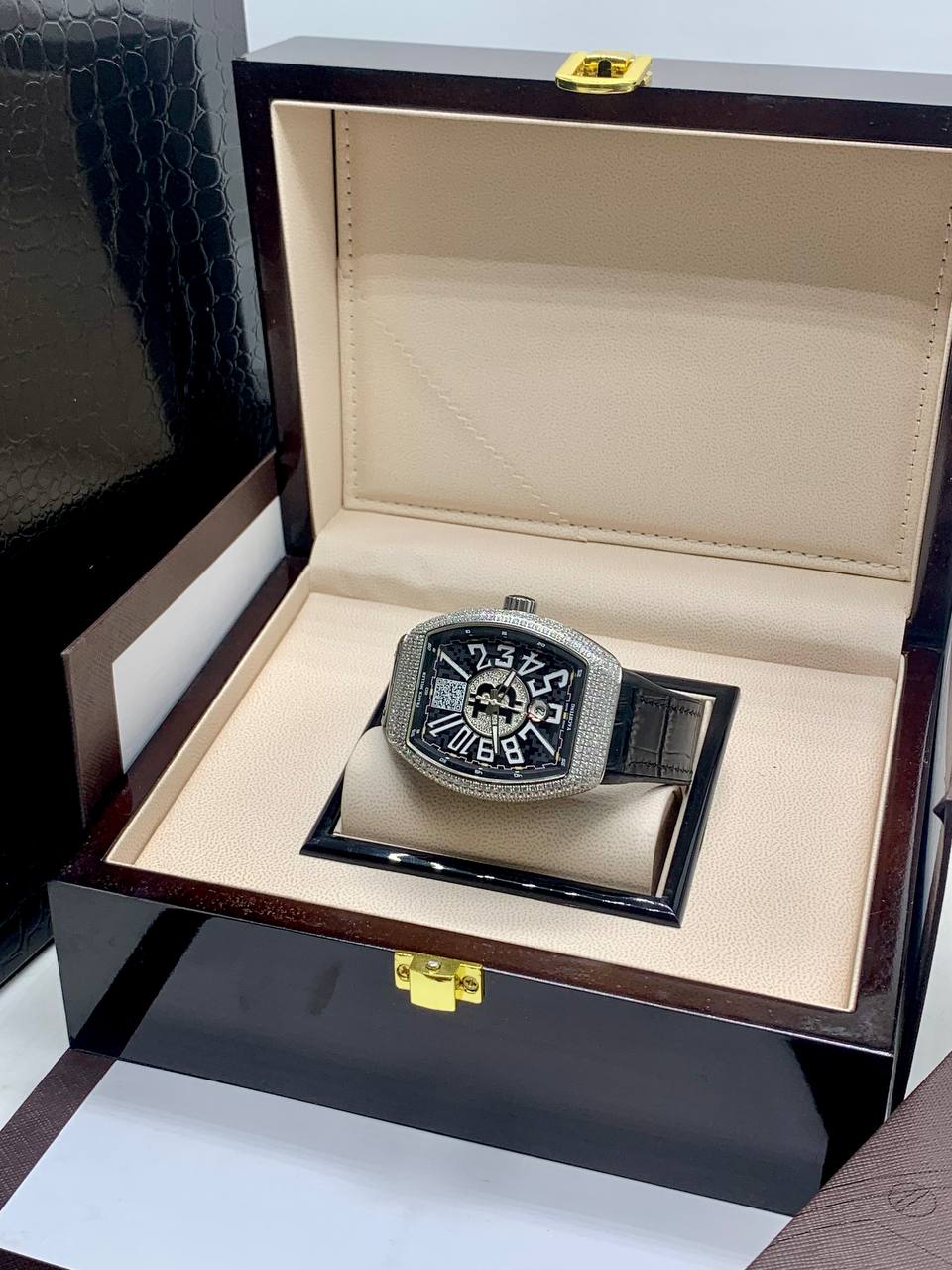 Franck Muller Diamond Bezel Watch