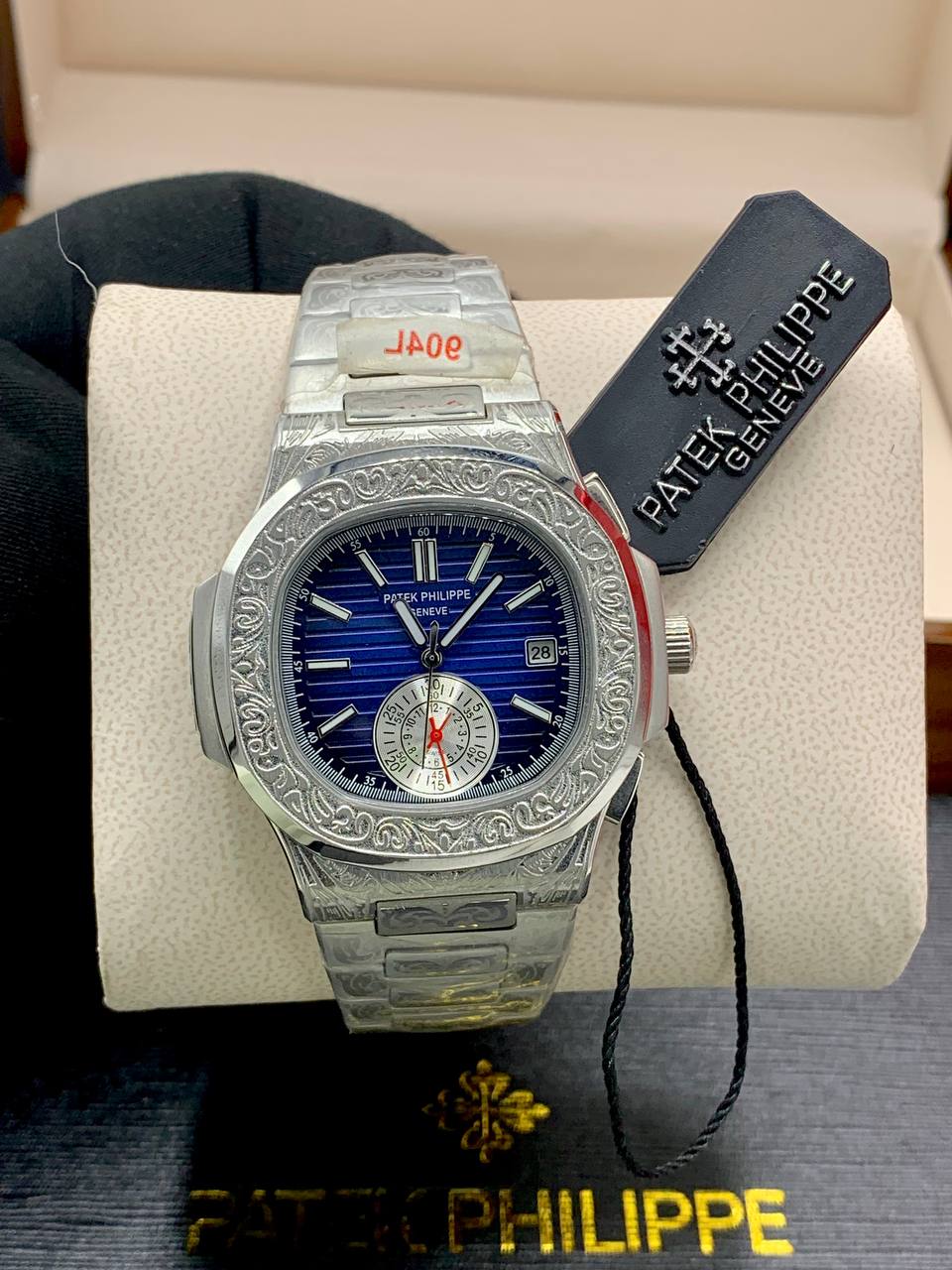 Patek Philippe Engraved Chronograph Watch