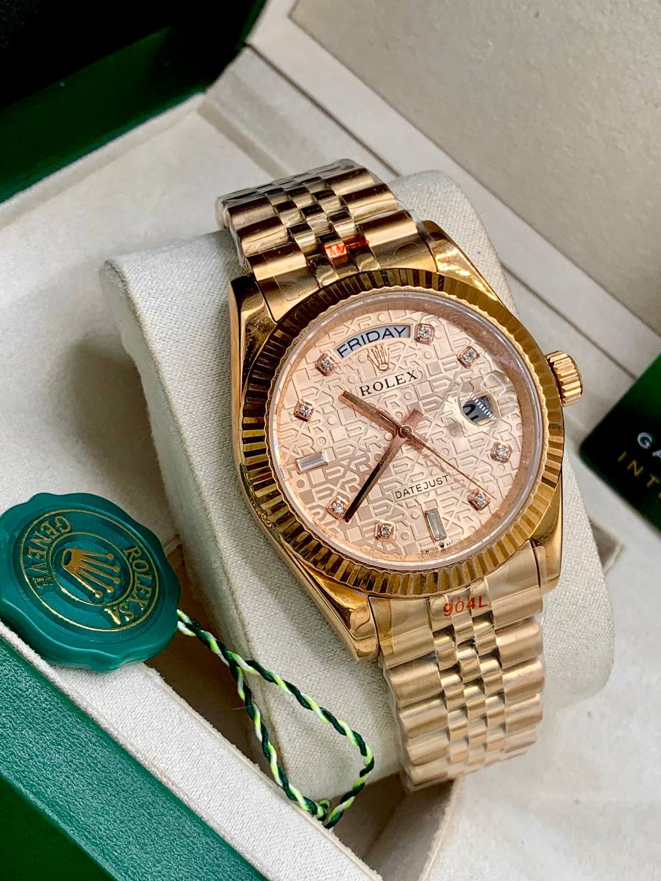 Rolex Datejust Pattern Dial Watch