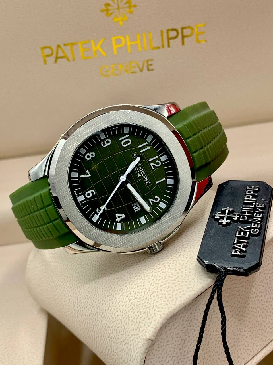 Patek Philippe Green Strap Watch