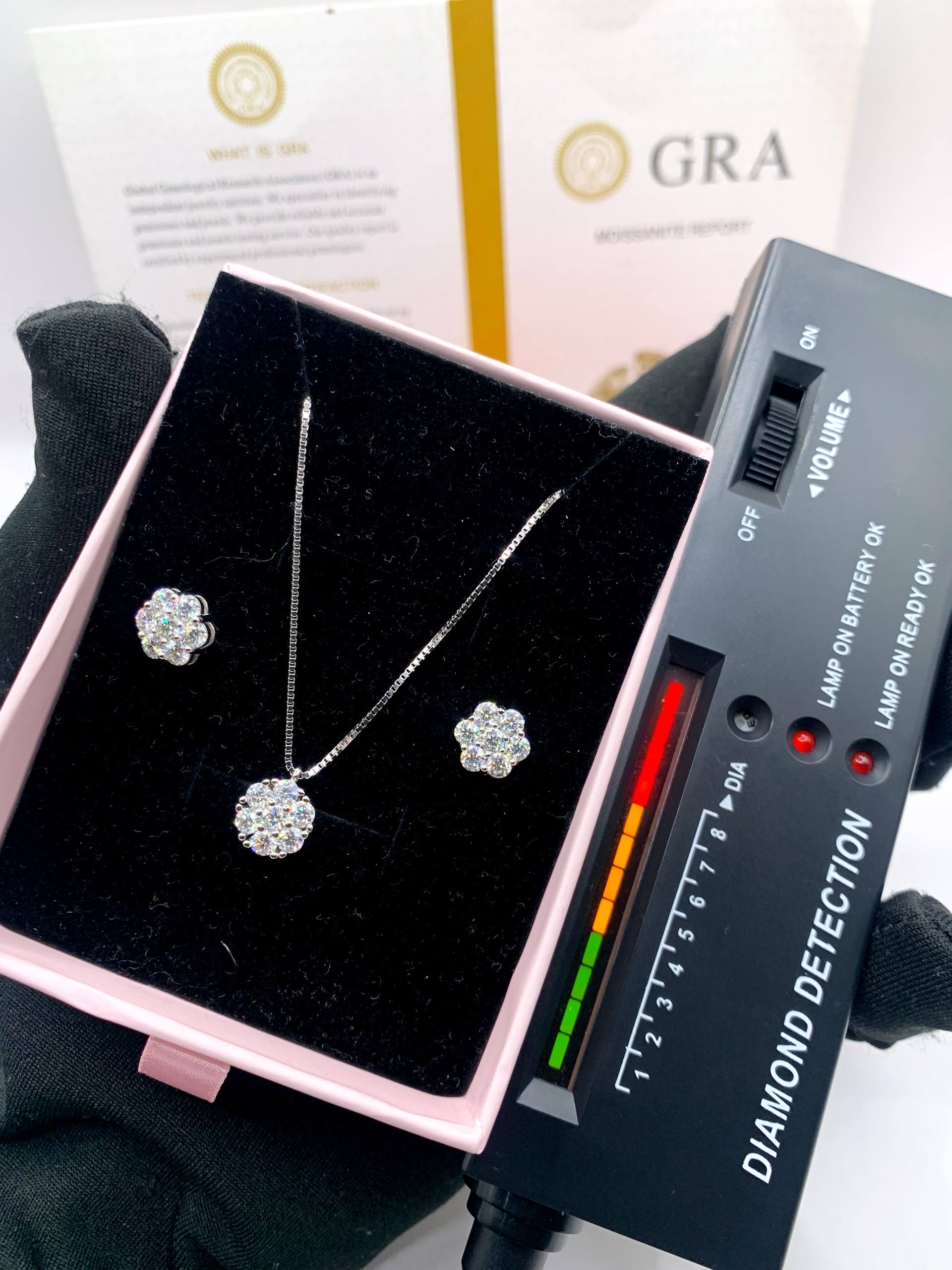 VVS Moissanite Diamond Jewelry Set