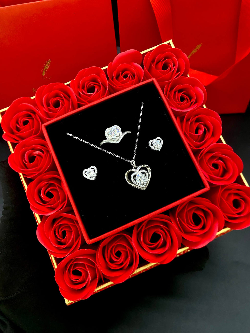 VVS Moissanite Diamond Jewelry Set