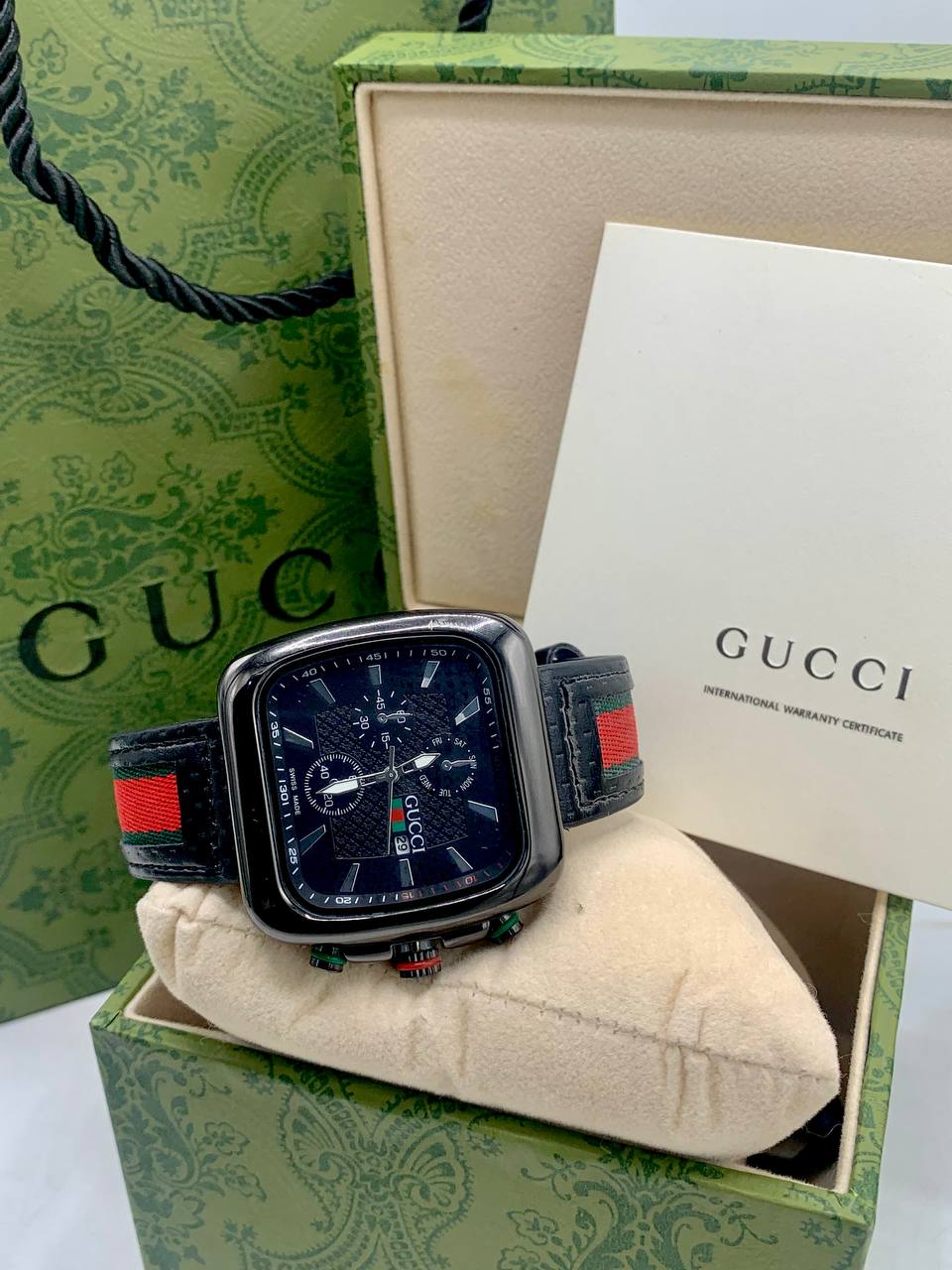 Gucci Square Dial Sport Watch
