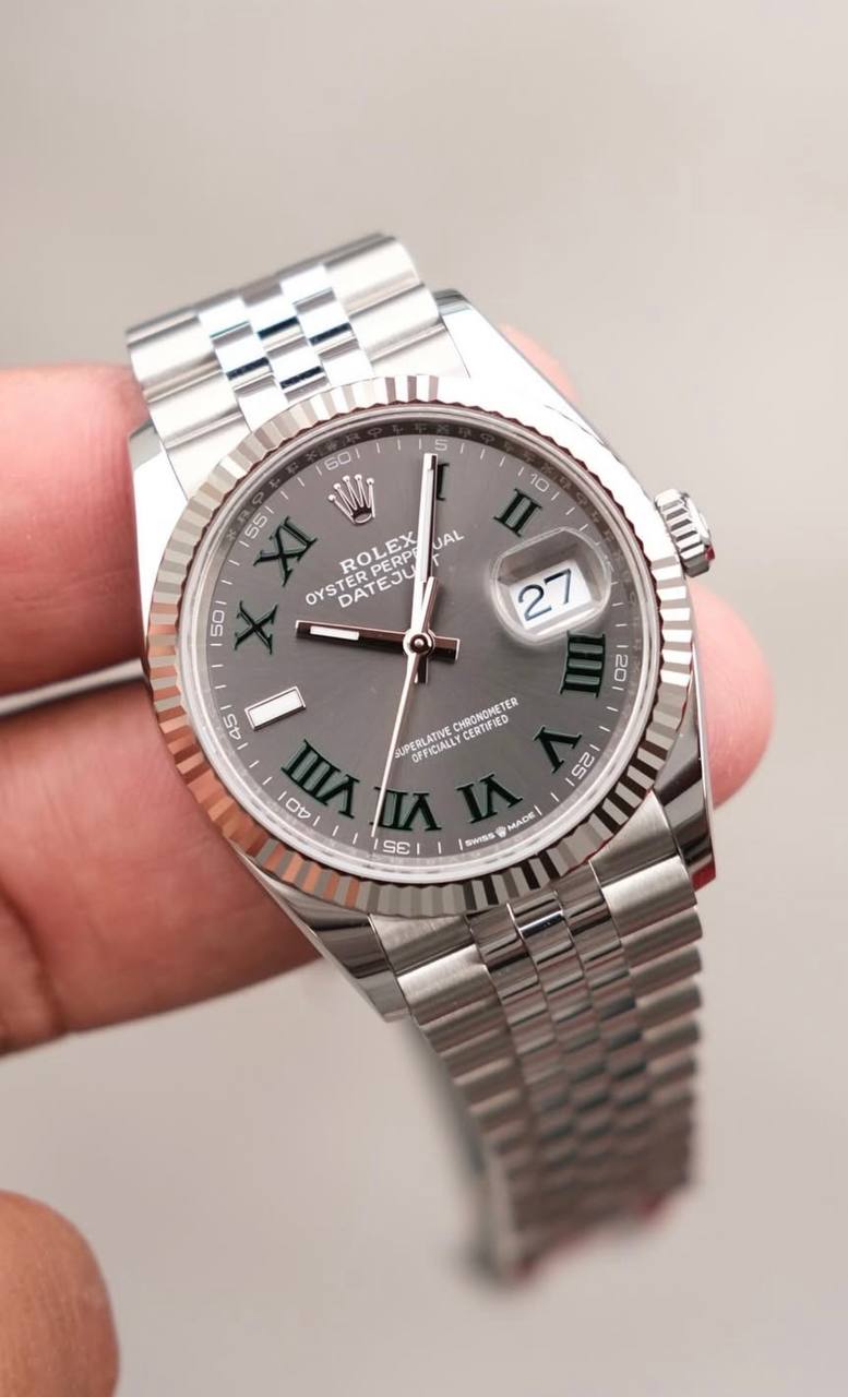 Rolex Datejust Grey Roman Dial