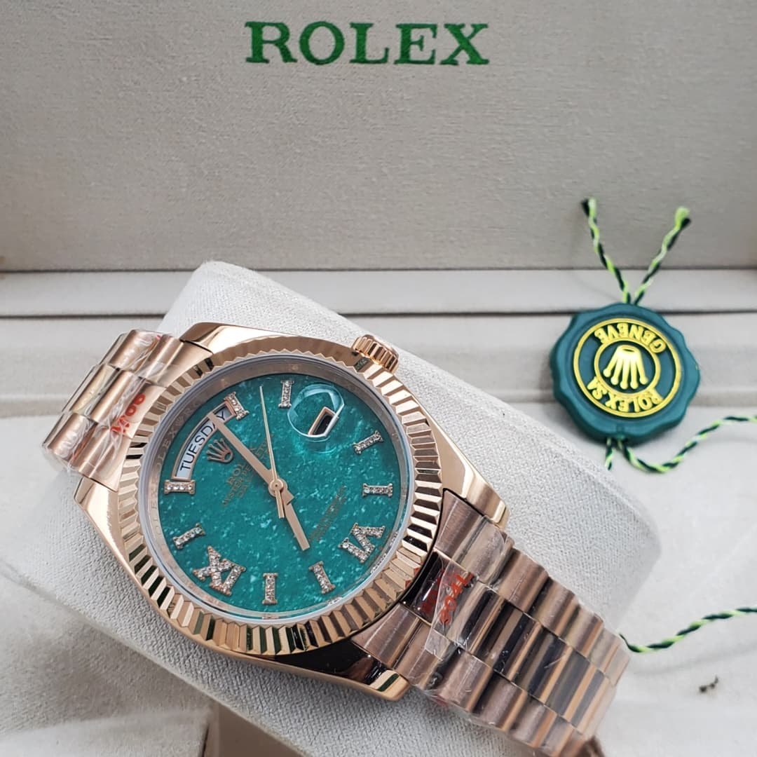 Rolex Day-Date Presidential Rose Gold Turquoise Dial