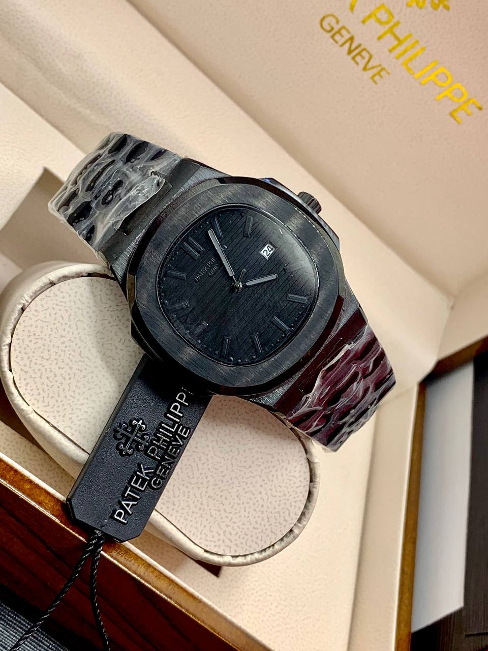 Patek Philippe Nautilus Grey Dial Stainless Steel Watch