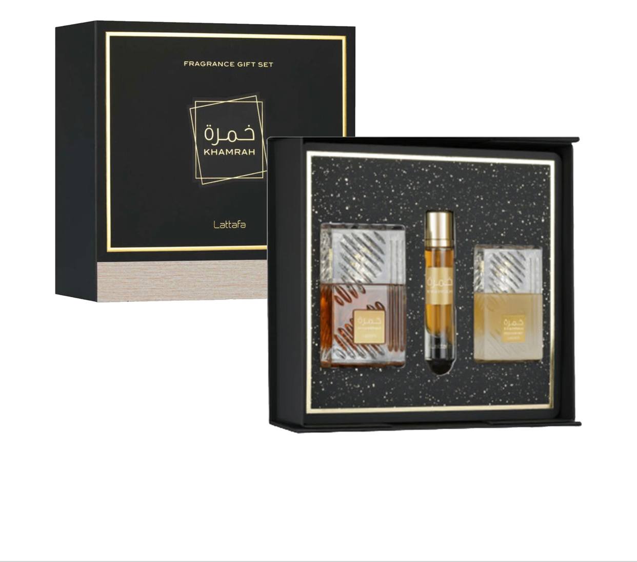 Lattafa Khamrah 3 Pieces Gift Set
