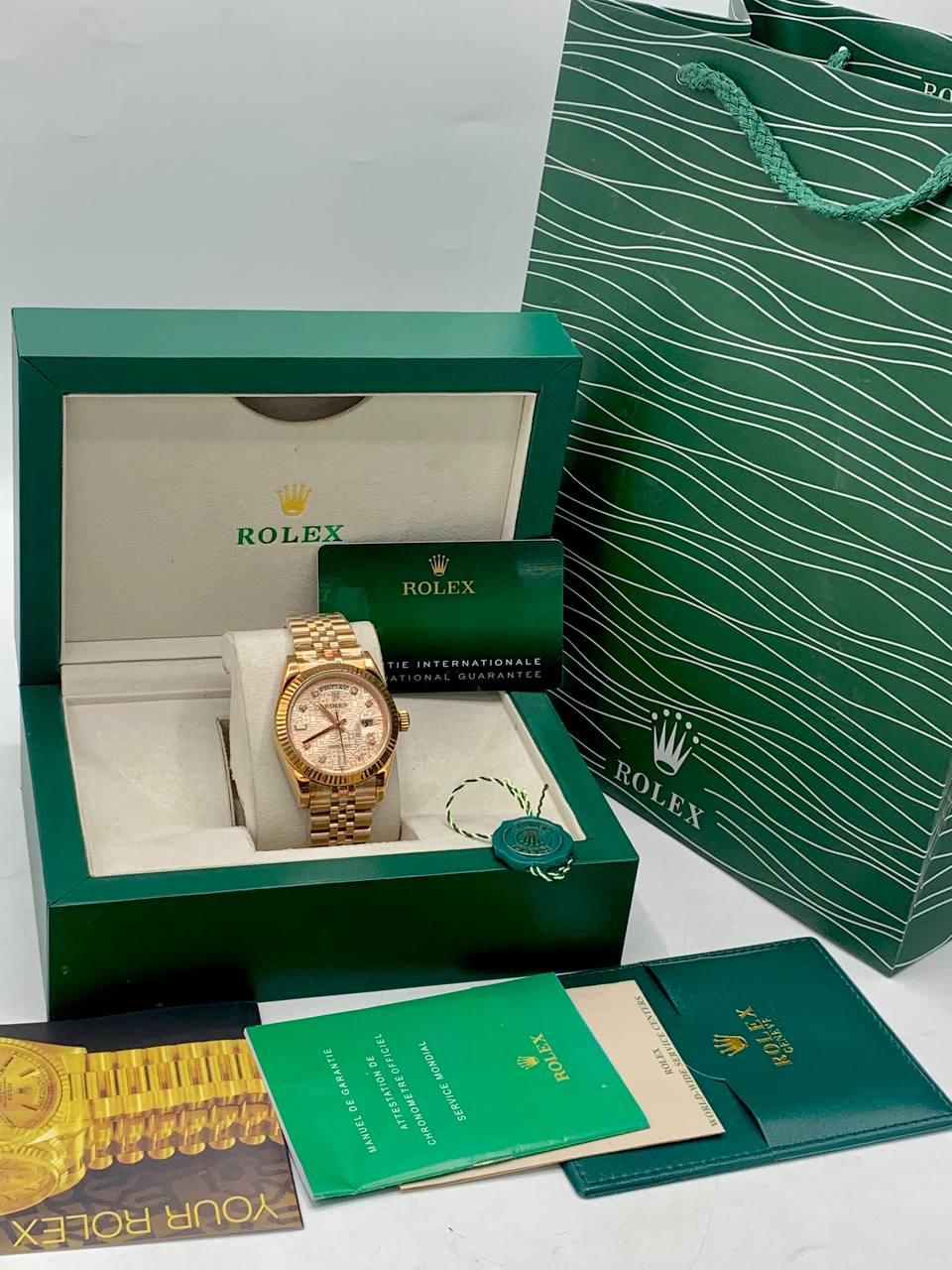 Rolex Datejust Pattern Dial Watch