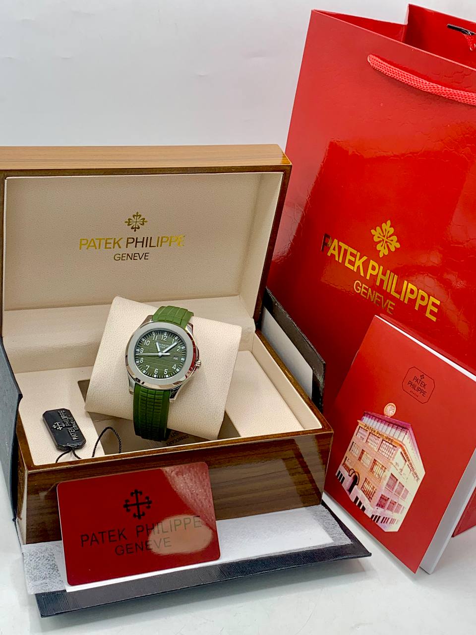 Patek Philippe Green Strap Watch
