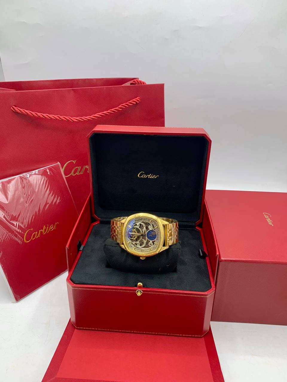 Cartier Skeleton Moonphase Watch