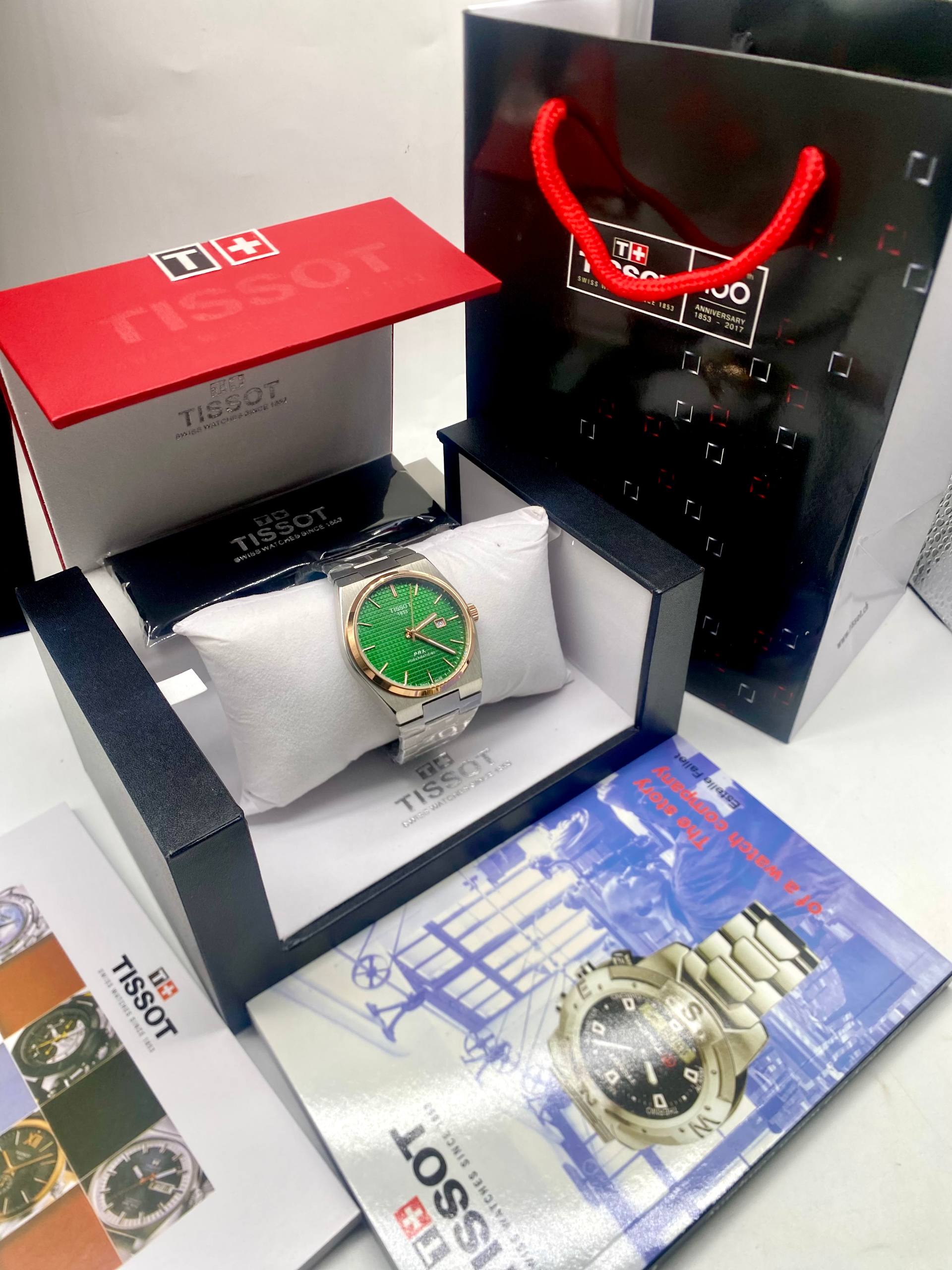 Tissot Green Dial Stainless Steel Watch