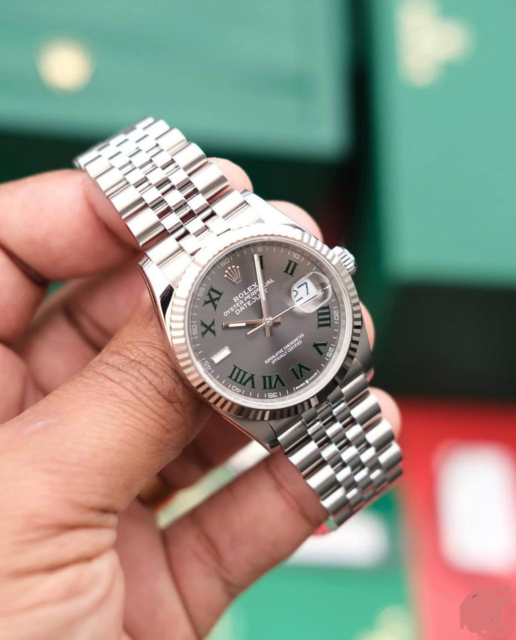 Rolex Datejust Grey Roman Dial