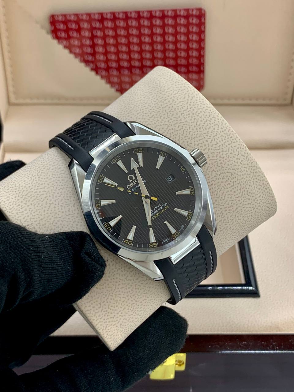 Omega Seamaster Style Rubber Strap Watch