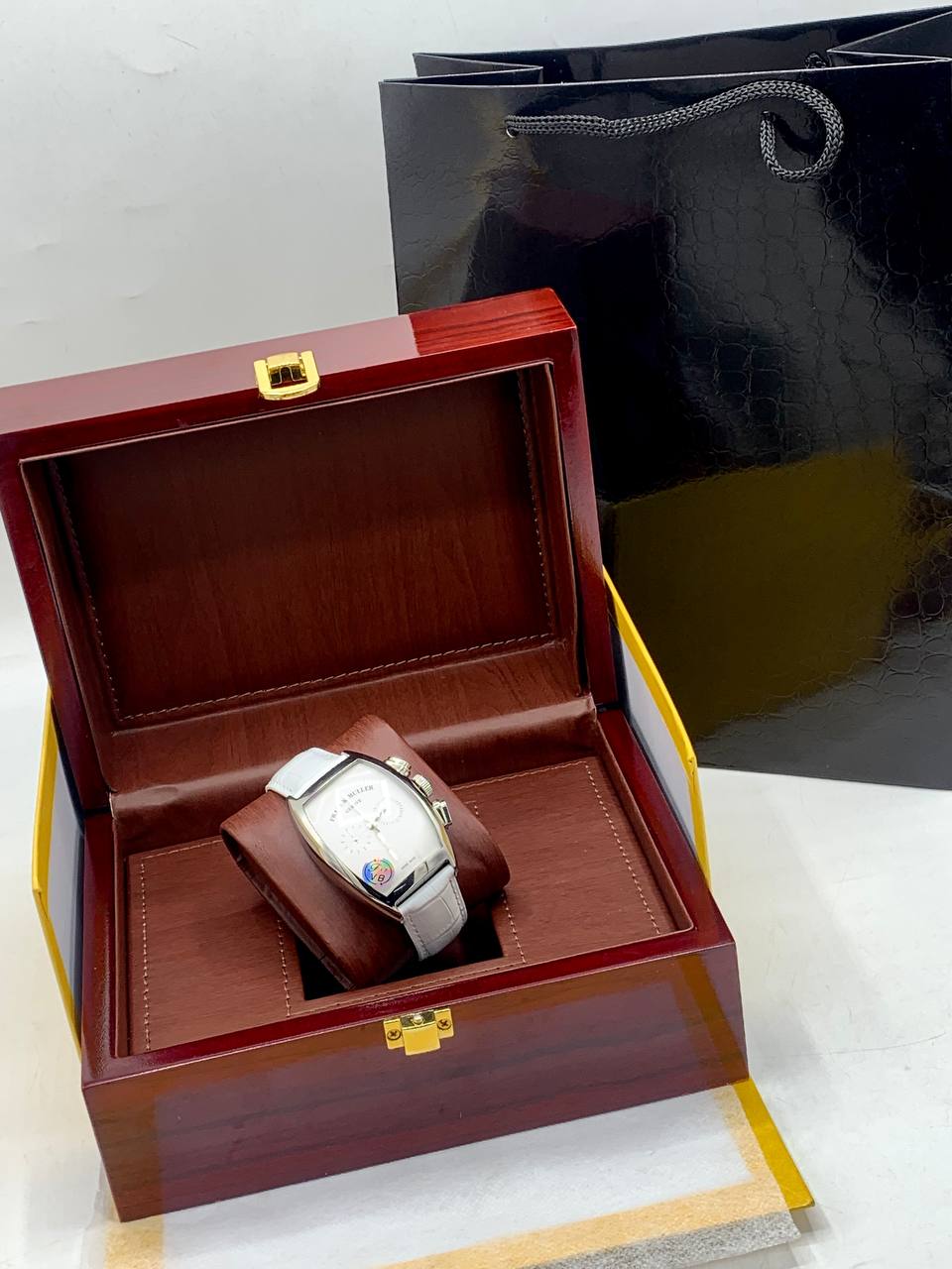 Franck Muller Vanguard Curved Case Leather Watch