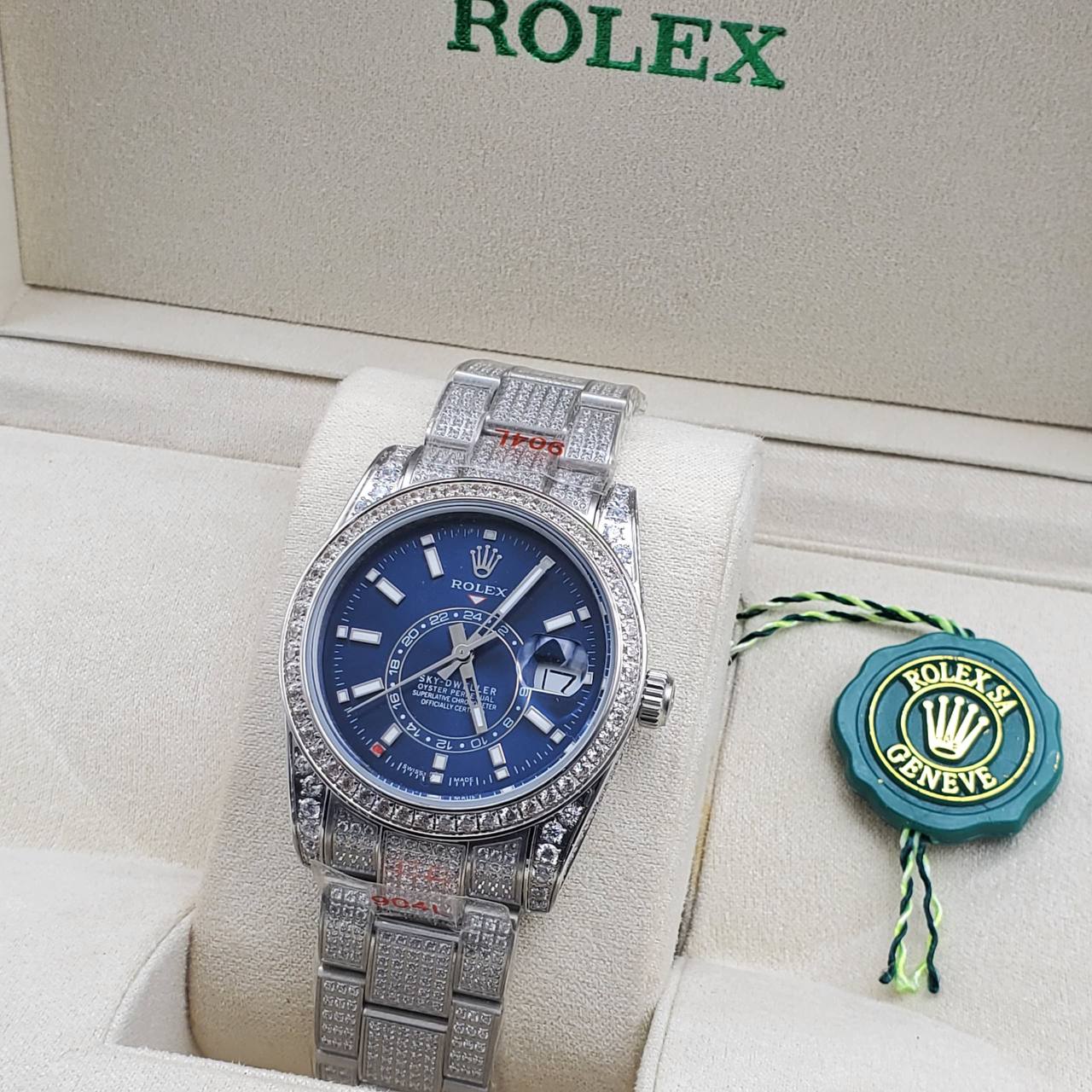 Luxury Iced Presidential Diamond Watch – Full Ice Roman Dial (41MM)