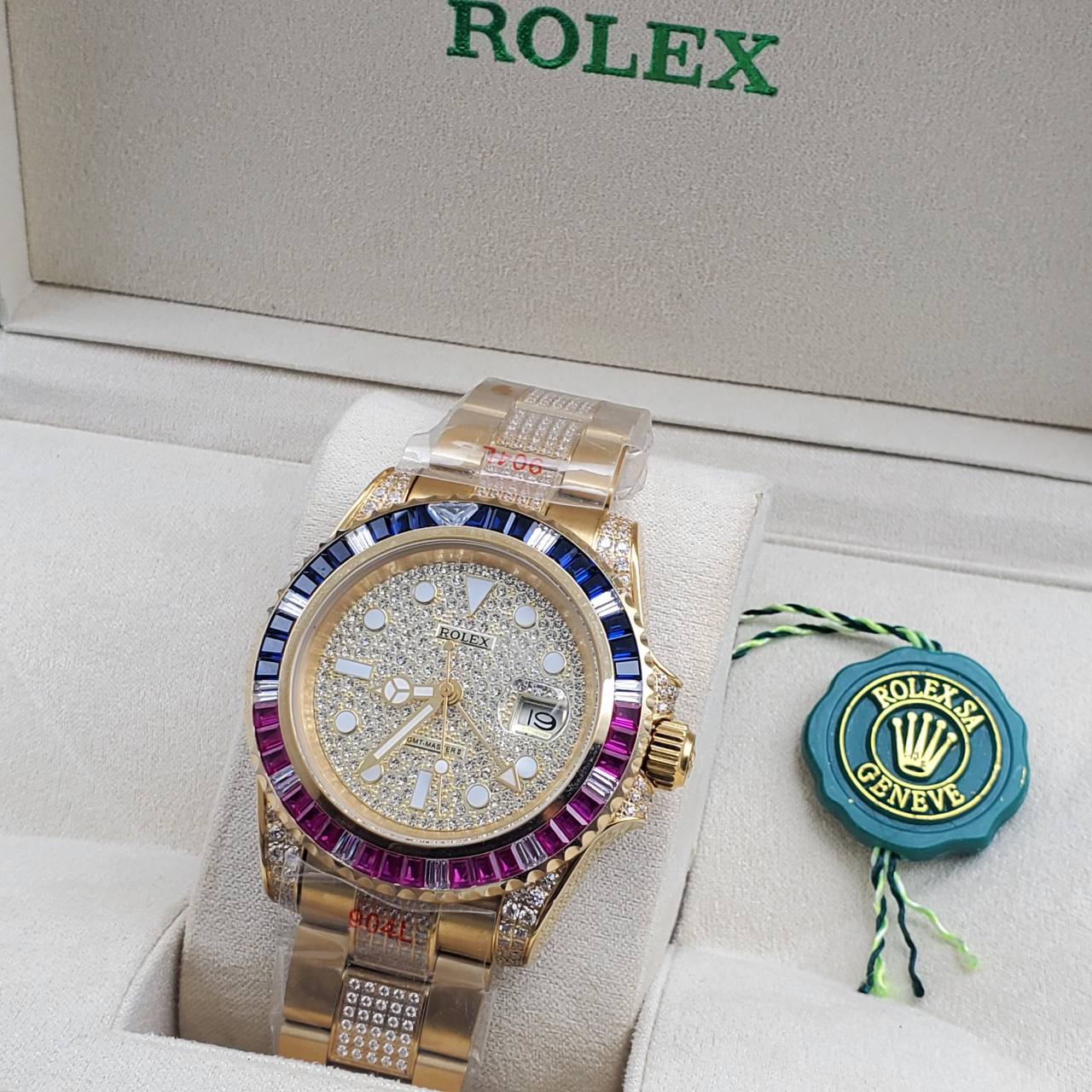 Luxury Iced Presidential Diamond Watch – Full Ice Roman Dial (41MM)