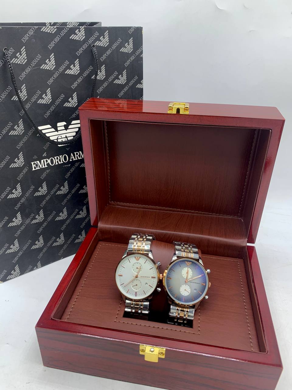 Emporio Armani Two Tone Chronograph