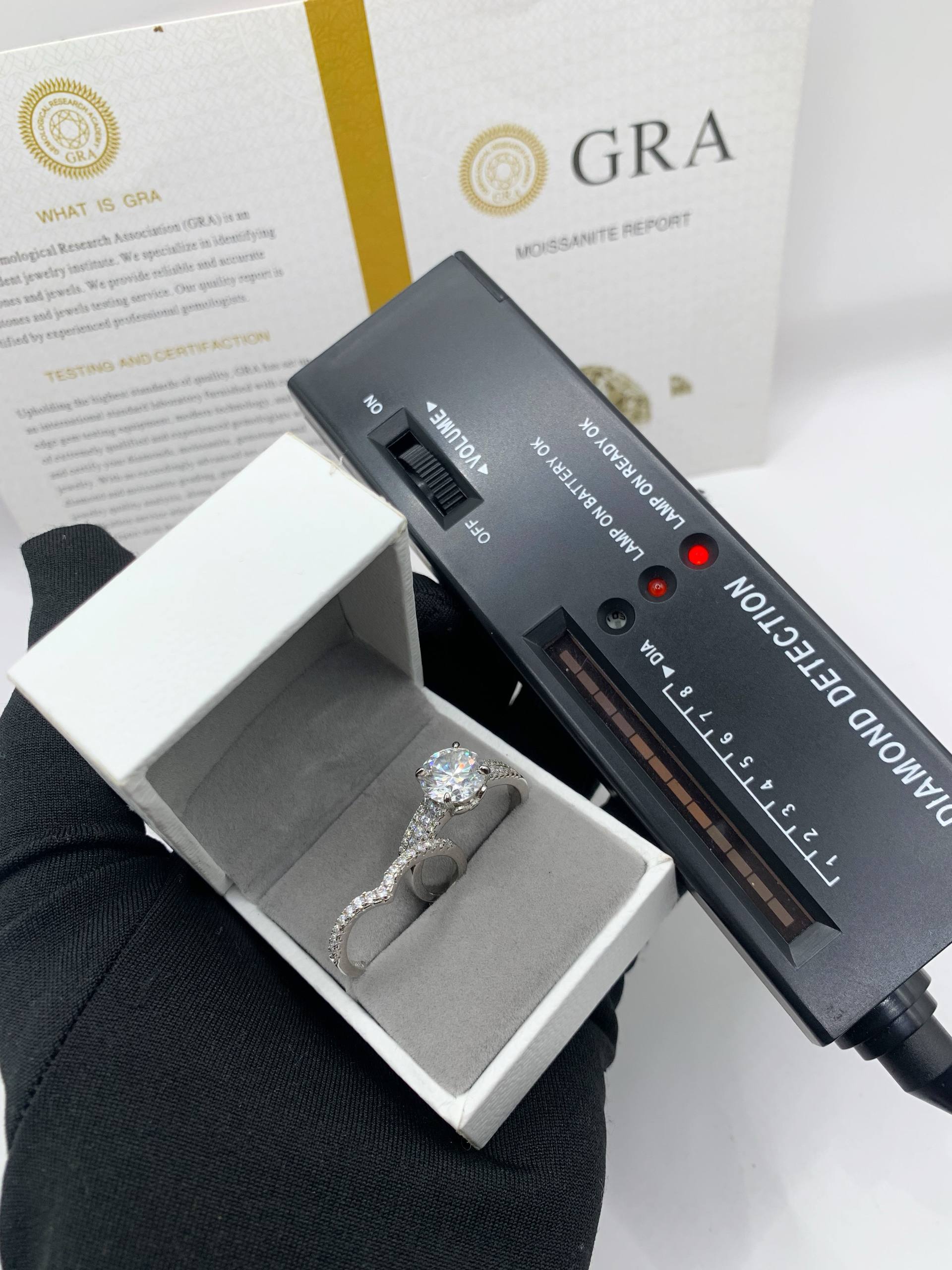 VVS Moissanite Engagement & Wedding Ring Set