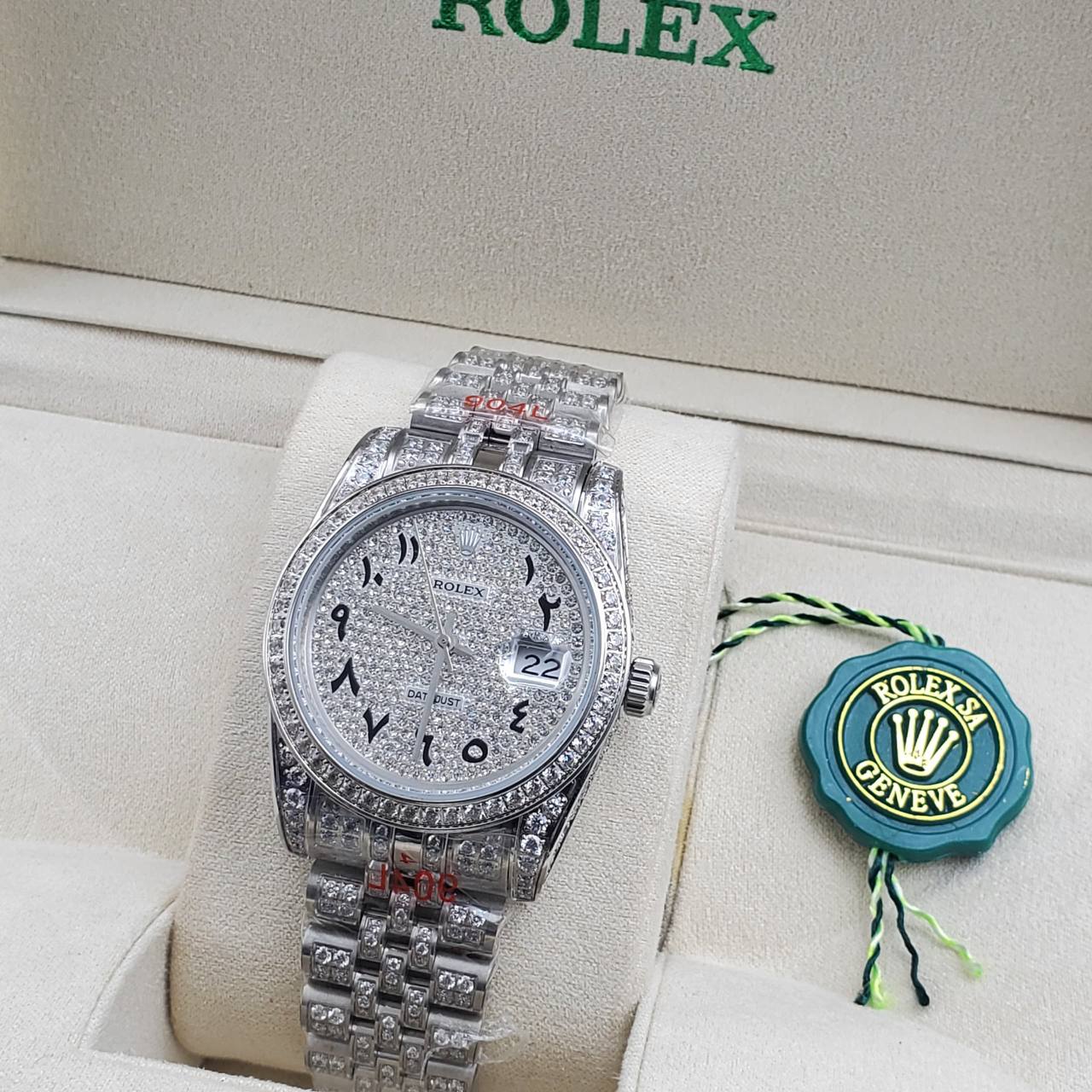 Luxury Iced Presidential Diamond Watch – Full Ice Roman Dial (41MM)