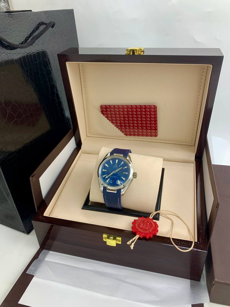 Omega Seamaster Style Rubber Strap Watch