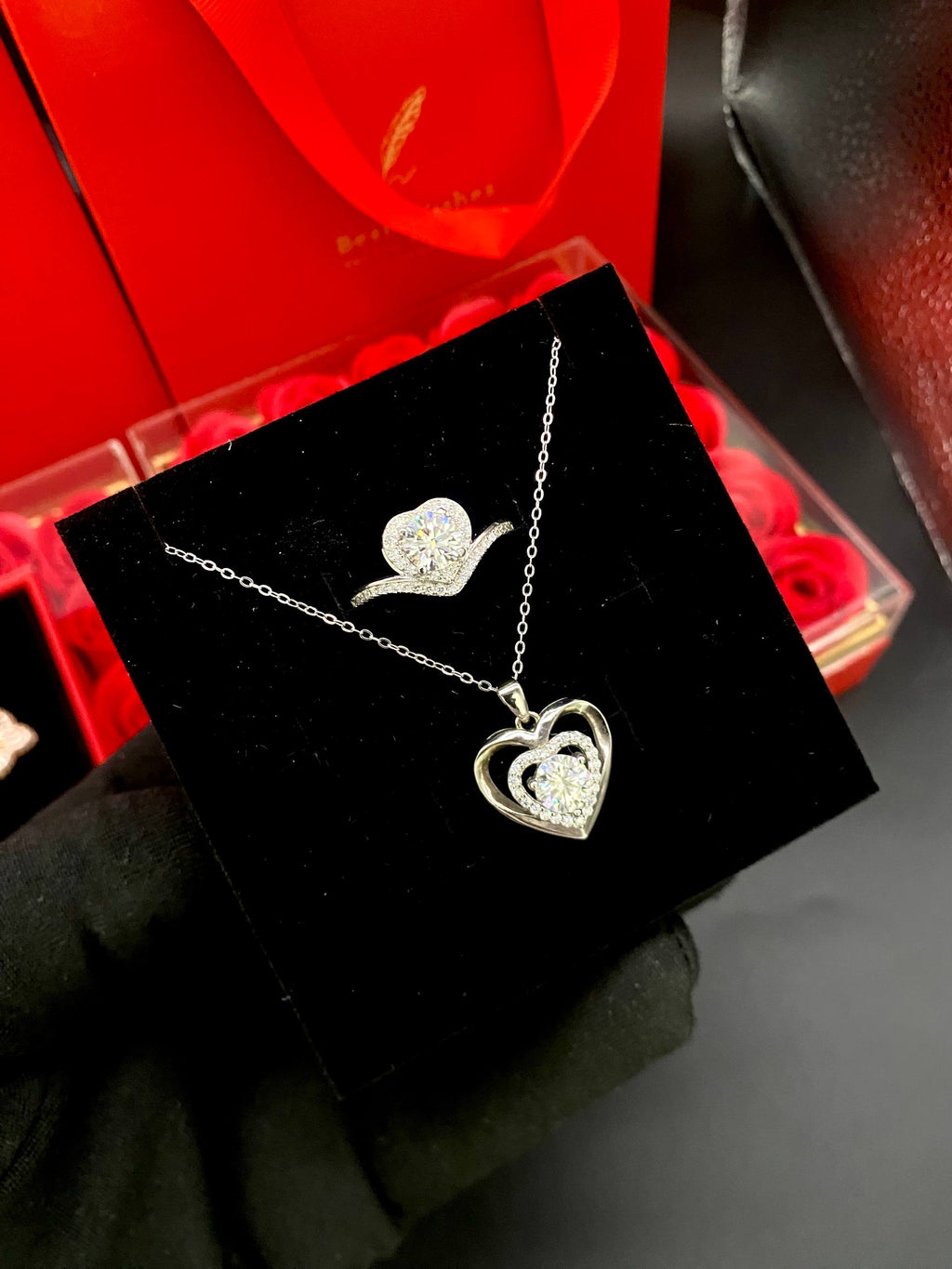 VVS Moissanite Diamond Jewelry Set