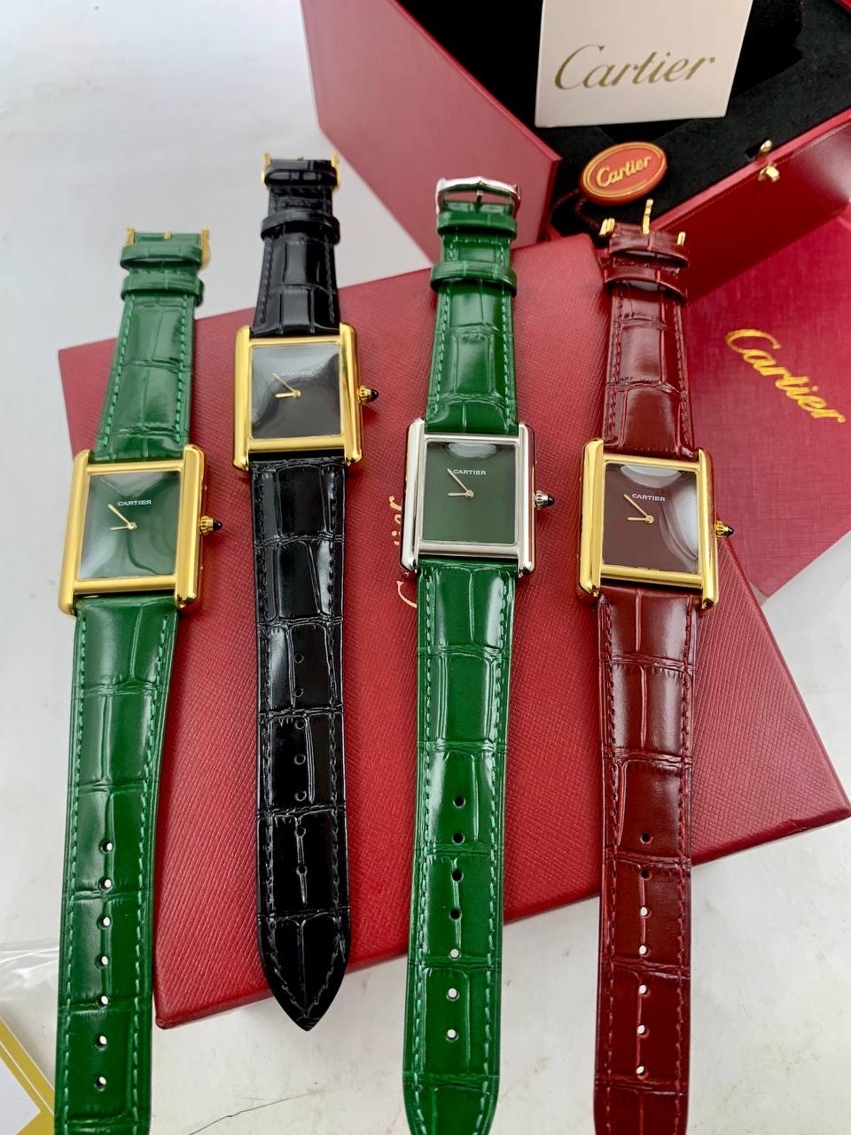 Cartier Tank Leather Strap Watch